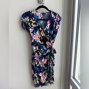 Maggy London Floral Wrap Dress